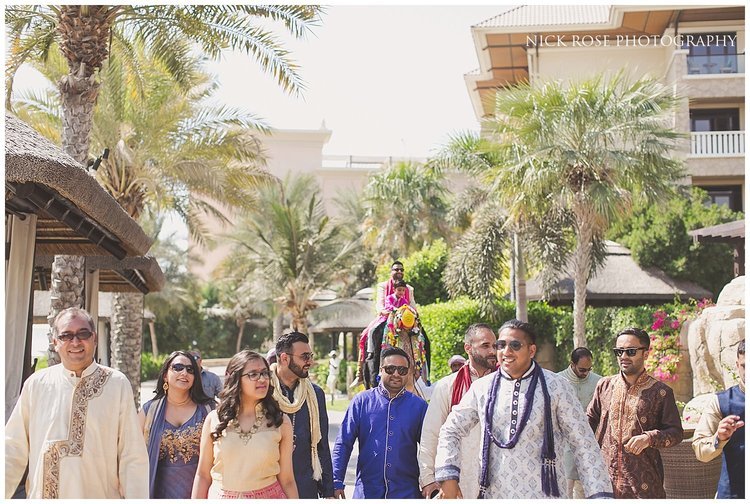  Hindu wedding Baraat in Dubai at the Sofitel Palm 