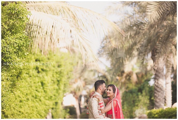  Asian wedding portrait for a destination Indian wedding at the Sofitel Palm Dubai 
