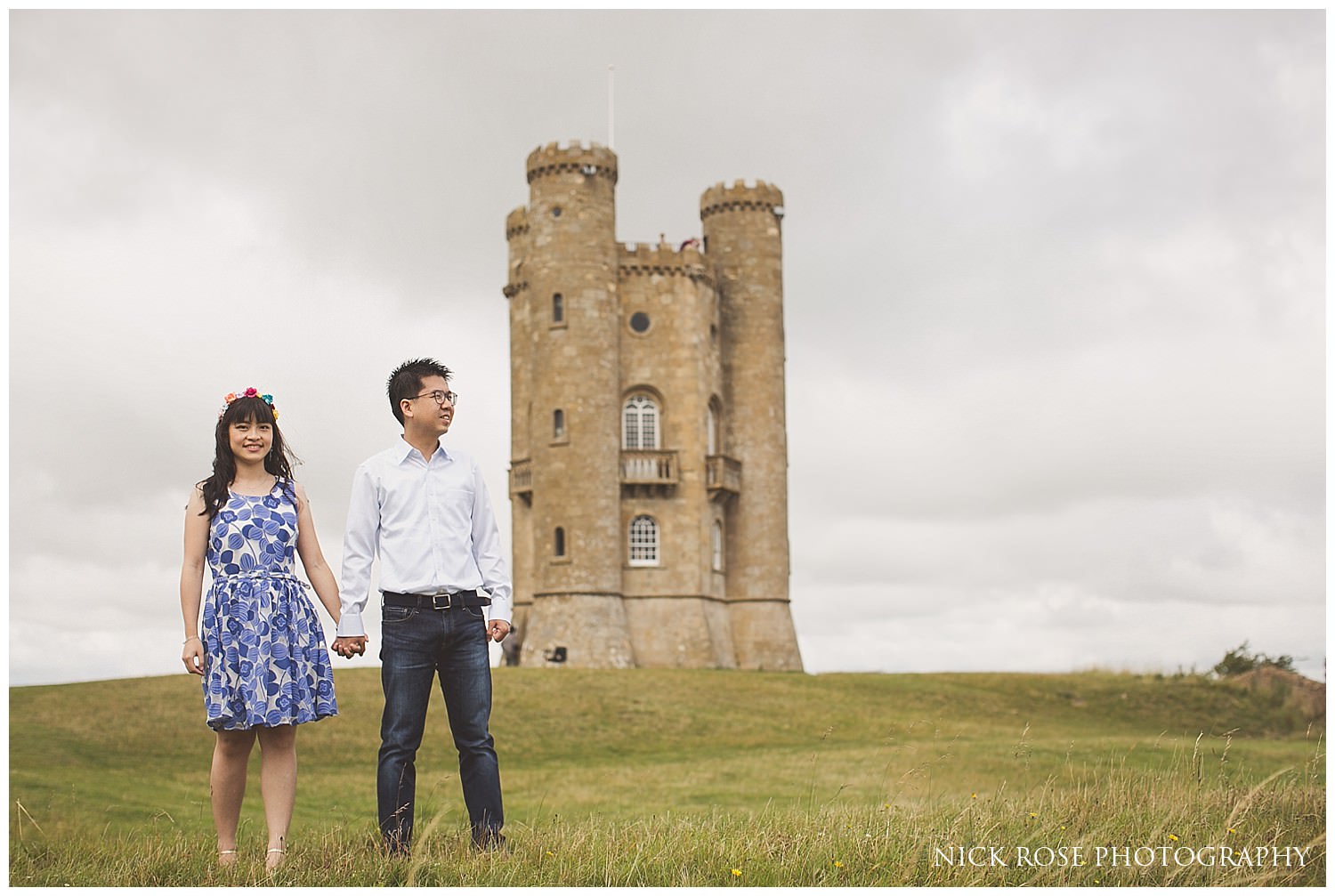  Pre wedding photography at Broadway Tower in the Cotwolds 