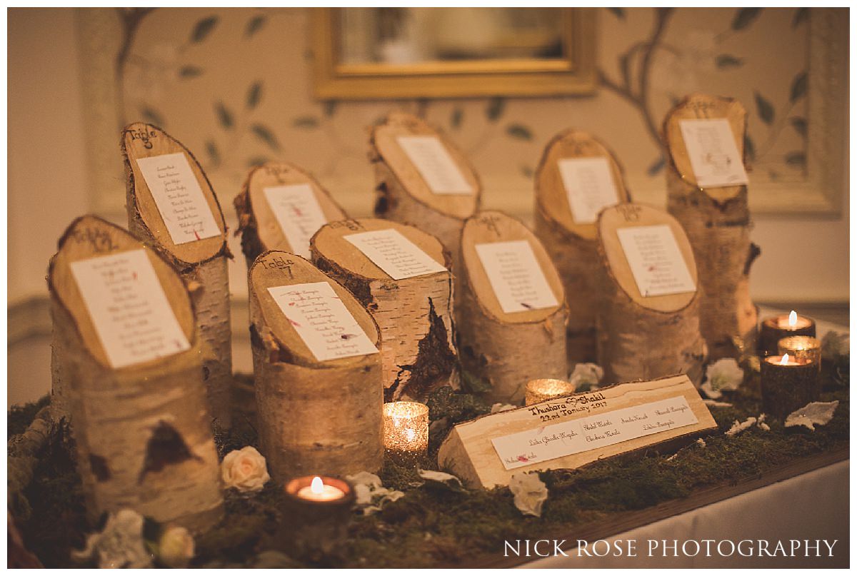  Forest themed table plan by JJ Occasions for a Hedsor House wedding in Buckinghamshire 