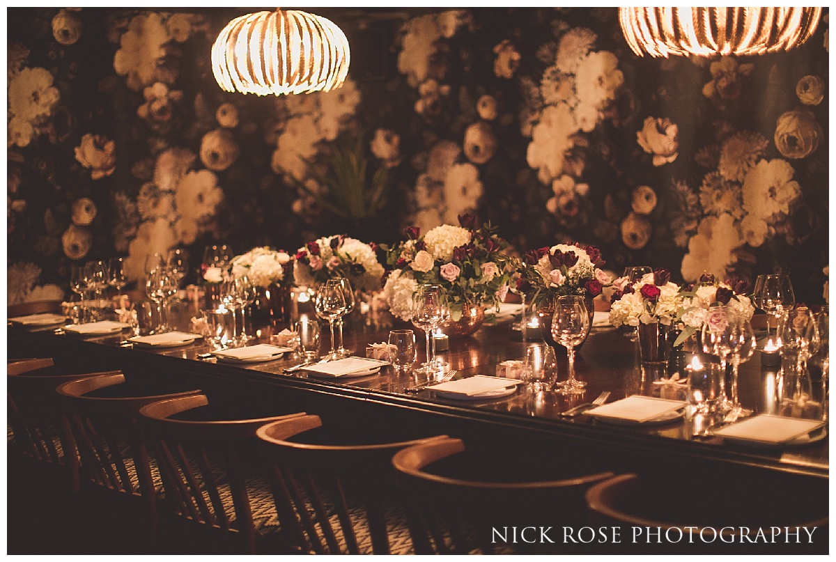  Restaurant-Ours private wedding reception in Knightsbridge London 