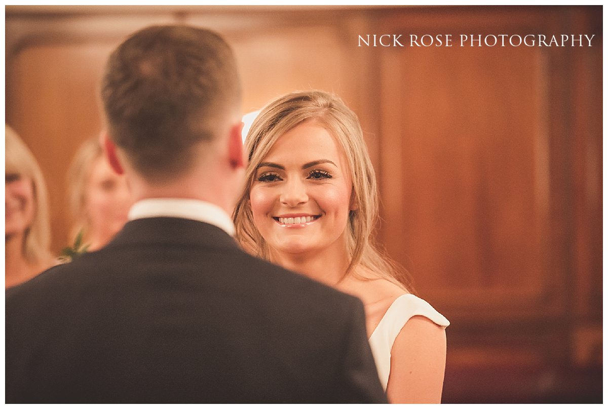  Hawksmoor Guildhall wedding ceremony in London 