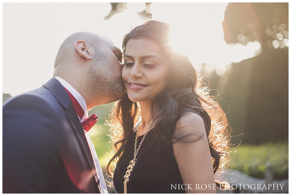  Asian bride and groom at The Grove wedding reception in Watford 