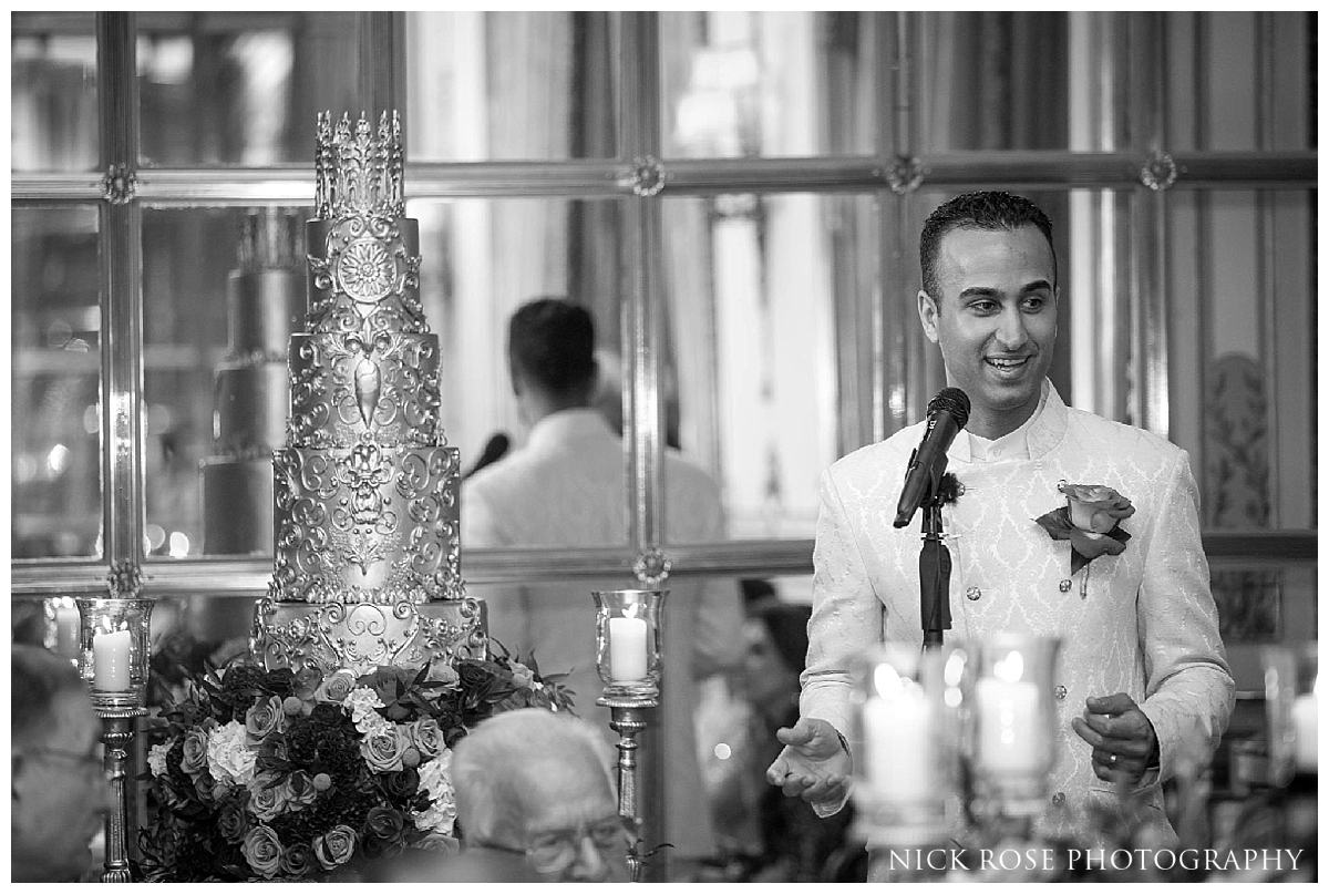  Groom wedding speech for a Ritz Hotel Asian wedding in London 