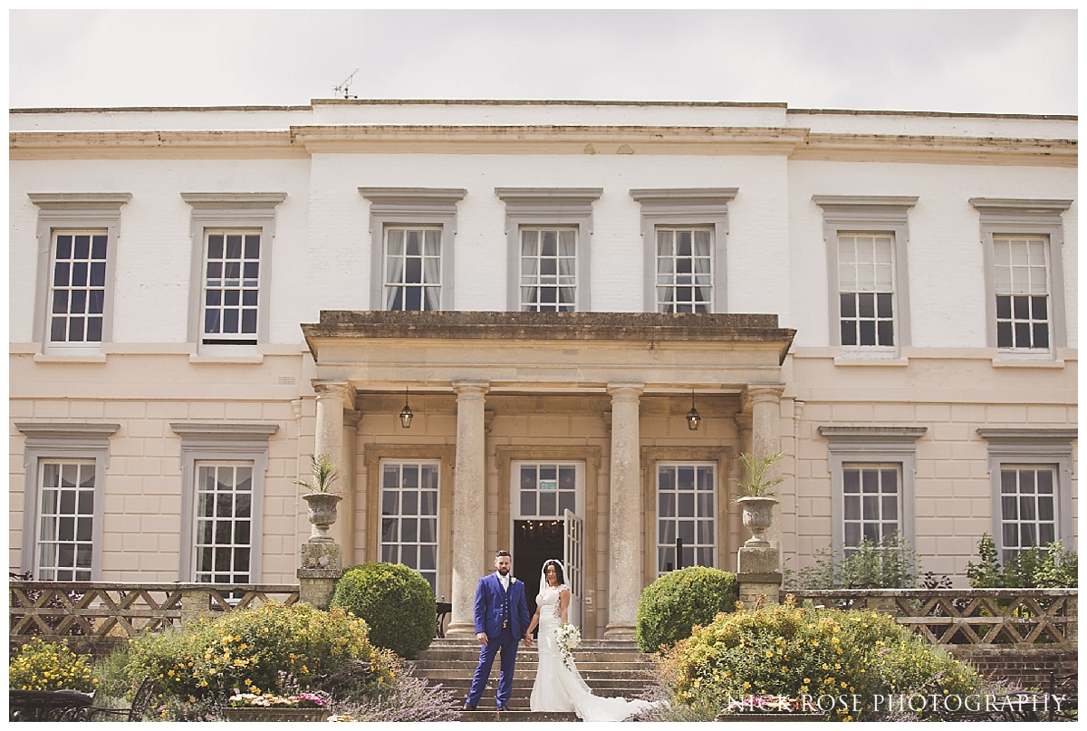 Bride and groom wedding photography portraits at Buxted Park