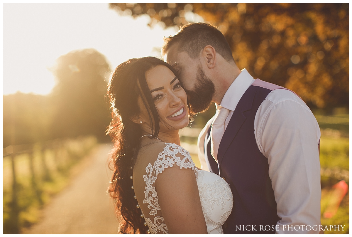  Sunset wedding photography at Buxted Park in East Sussex 