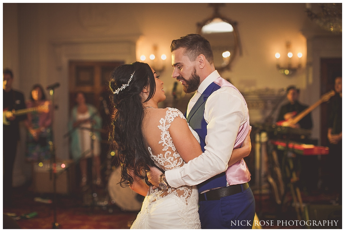  Bride and groom first dance at a Buxted Park wedding 