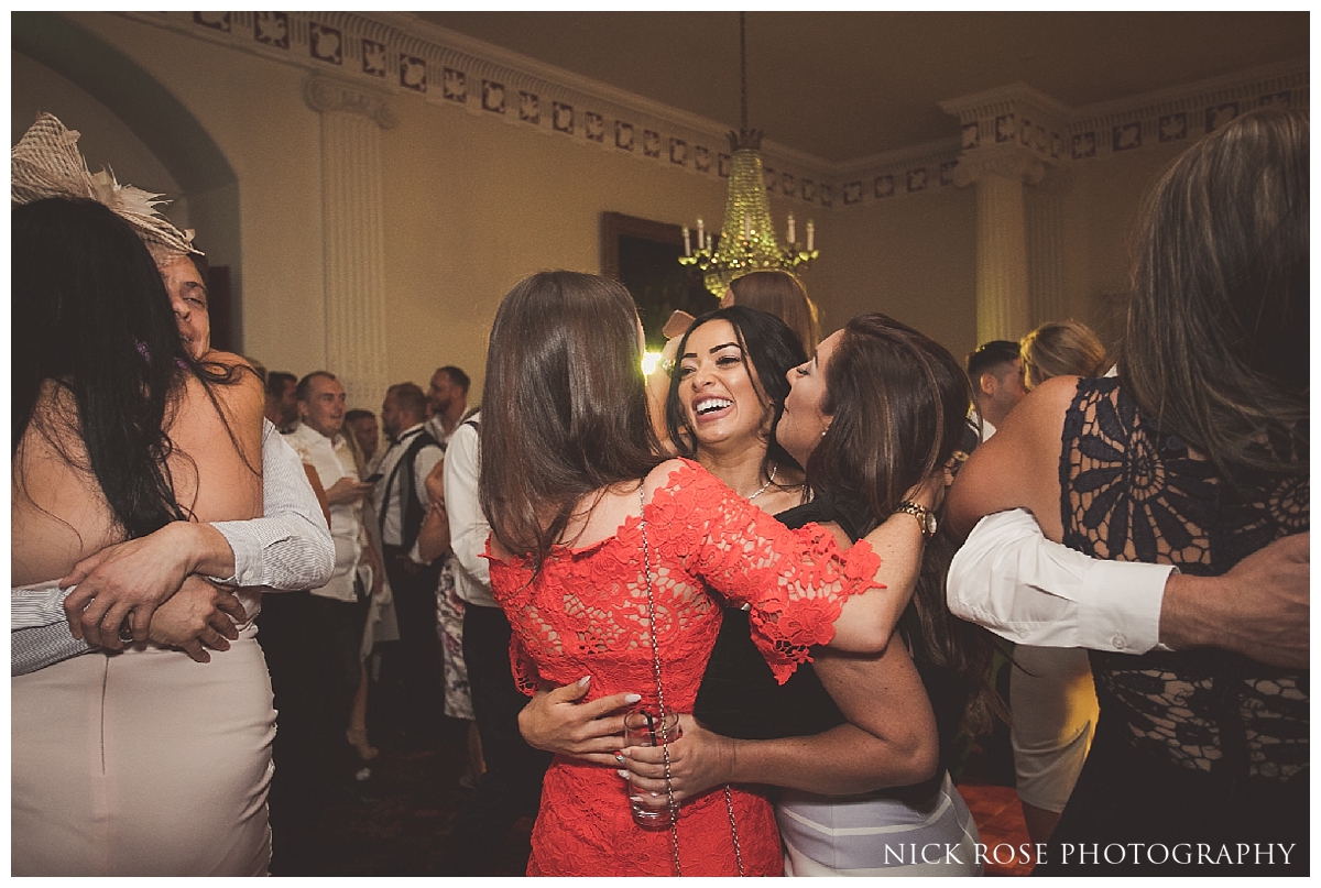 Wedding reception dancing at Buxted Park in East Sussex