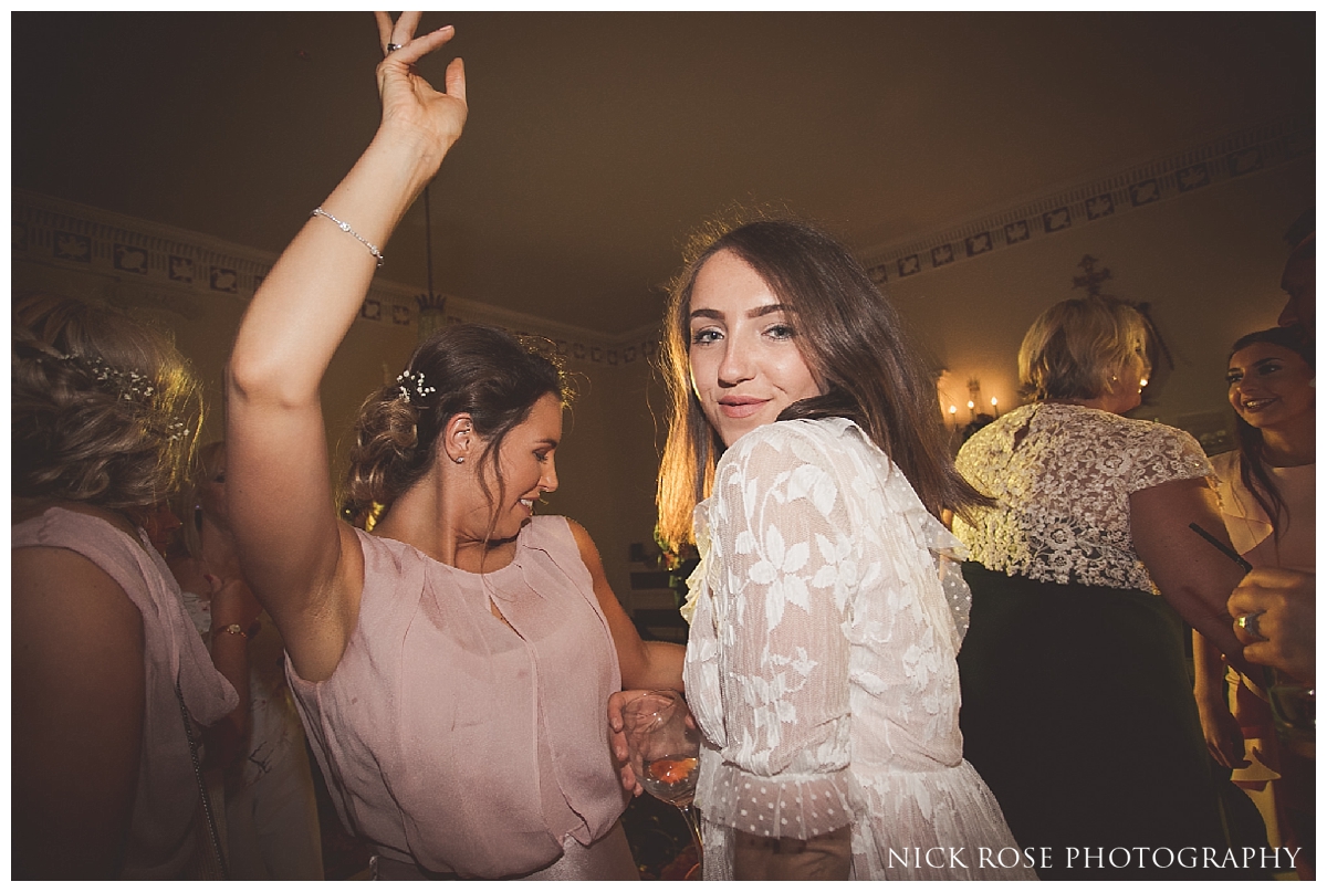 Wedding reception dancing at Buxted Park in East Sussex
