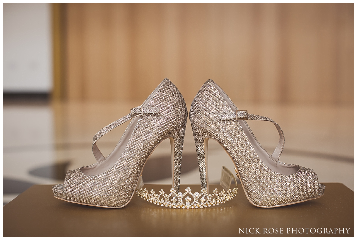  Brides wedding shoes for an English Asian wedding in North London 