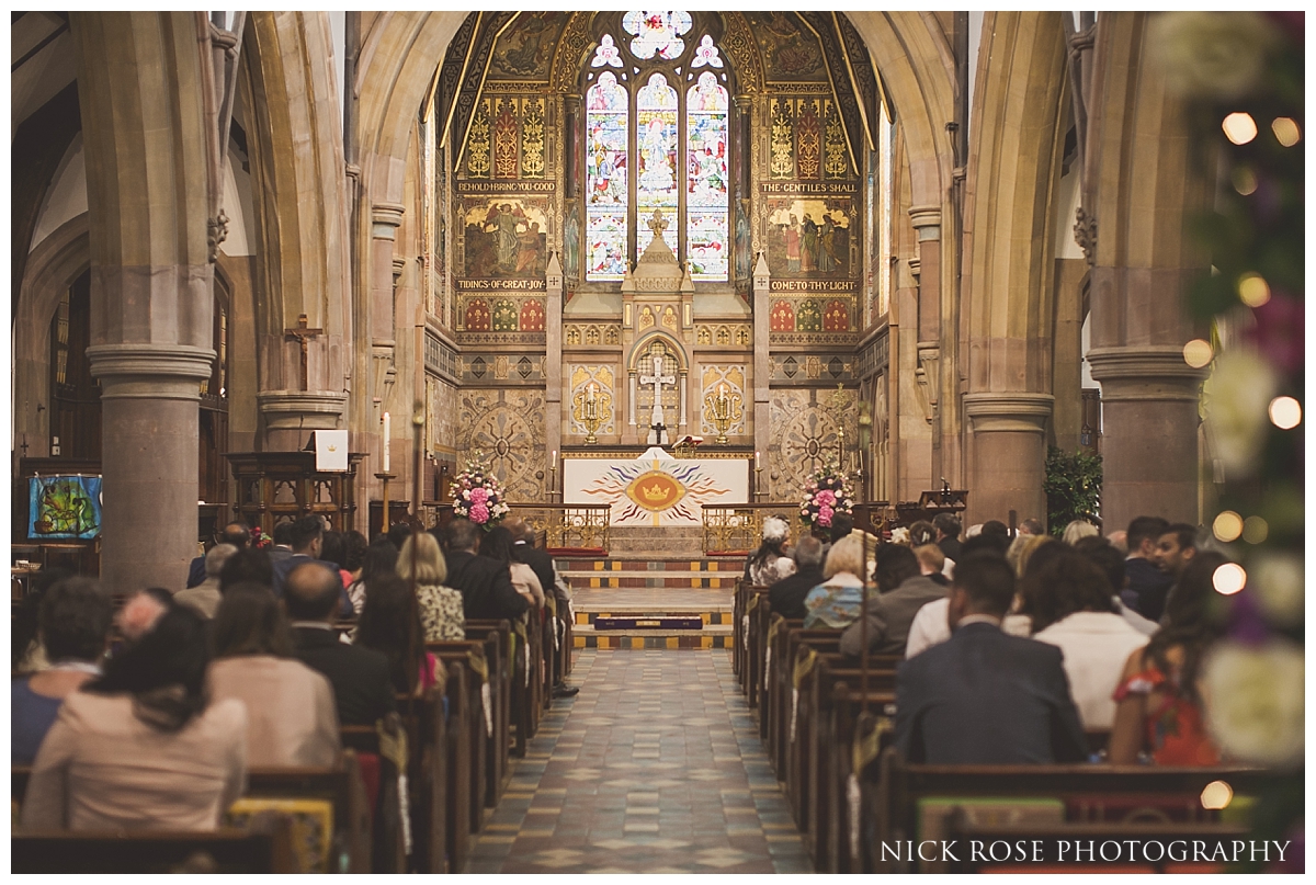  Catholic wedding ceremony at St Mary Magdalene Church in Enfield London 