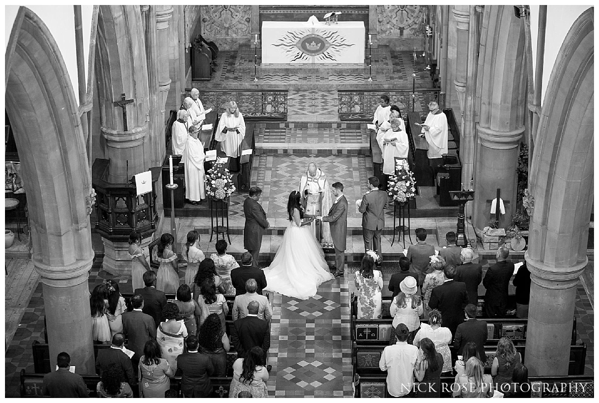  Catholic wedding ceremony at St Mary Magdalene Church in Enfield London 