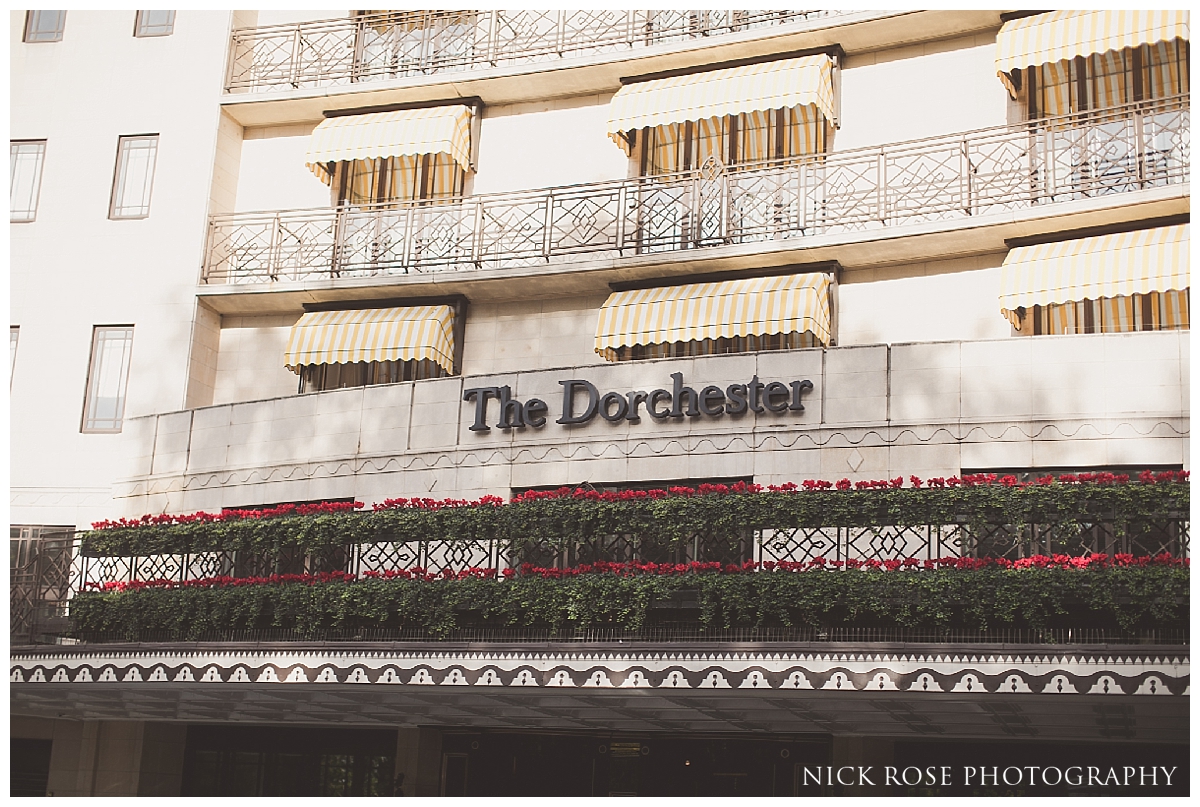 The Dorchester London wedding preparation venue