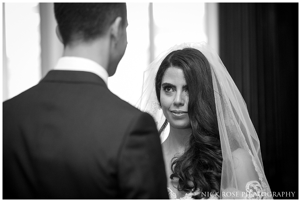  Wedding ceremony at Dartmouth House in London's Mayfair 