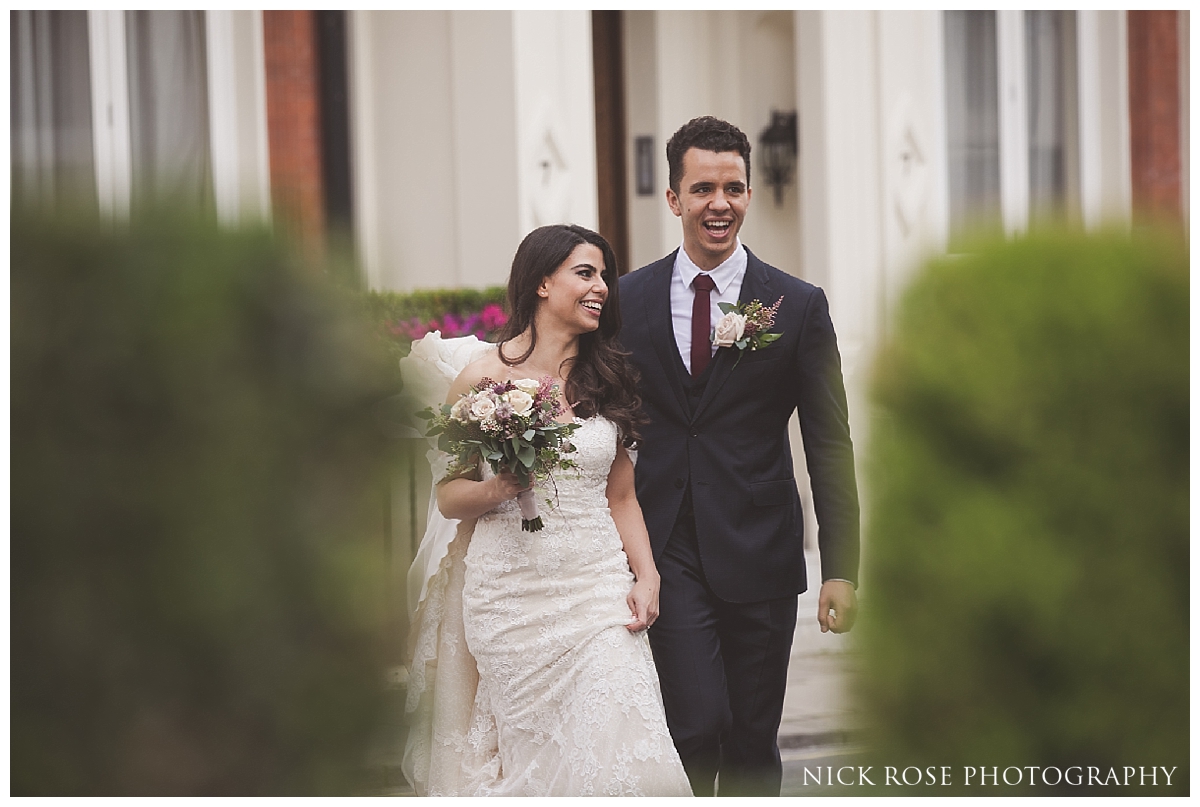 Bride and groom wedding photography at Dartmouth House in Mayfair