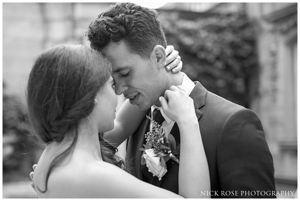 Wedding photography in the courtyard at Dartmouth House London