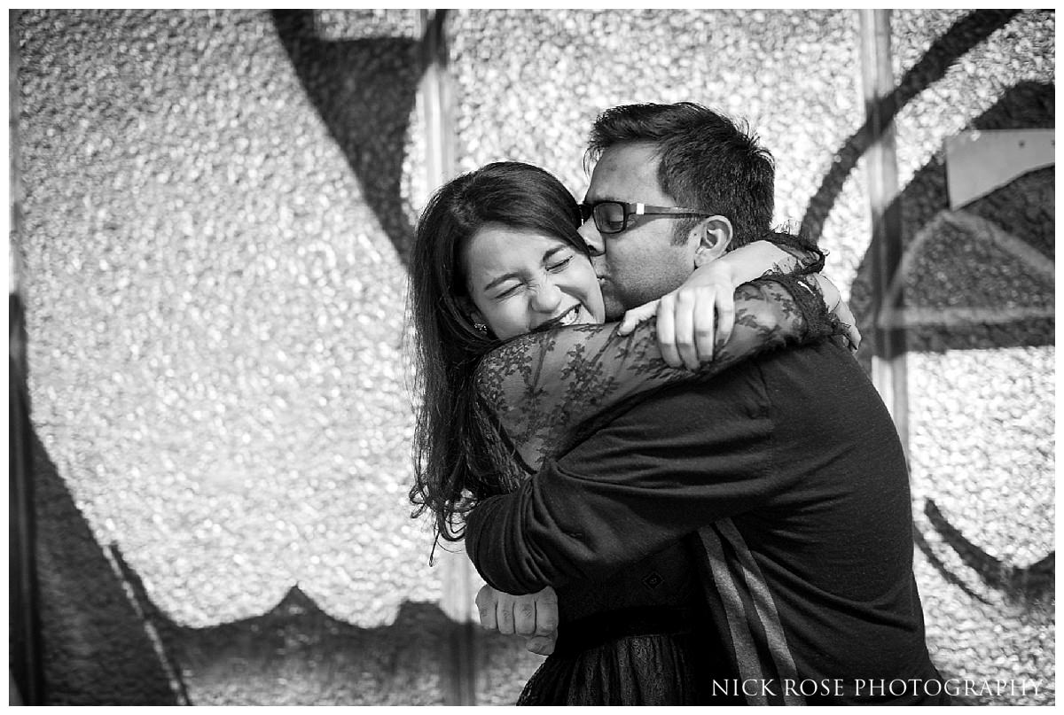 UK destination pre wedding photography in London England with a couple from Pune, India
