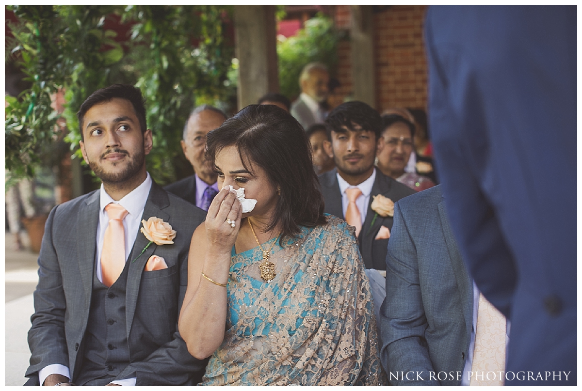 The Dairy wedding ceremony in Buckinghamshire