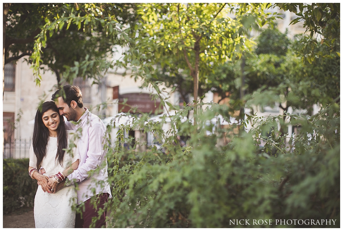  Destination Indian pre wedding photography in the old town of Valencia, Spain 