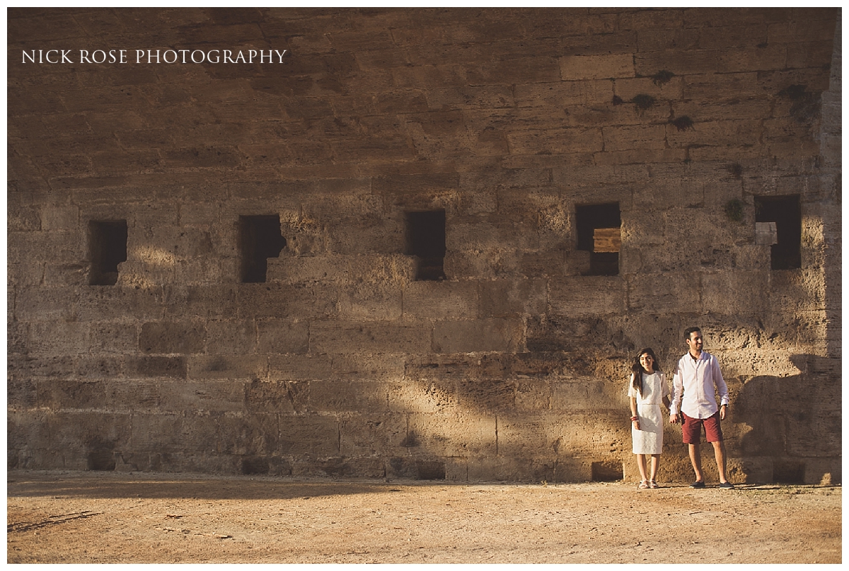 Destination Indian pre wedding photography in the old town of Valencia, Spain