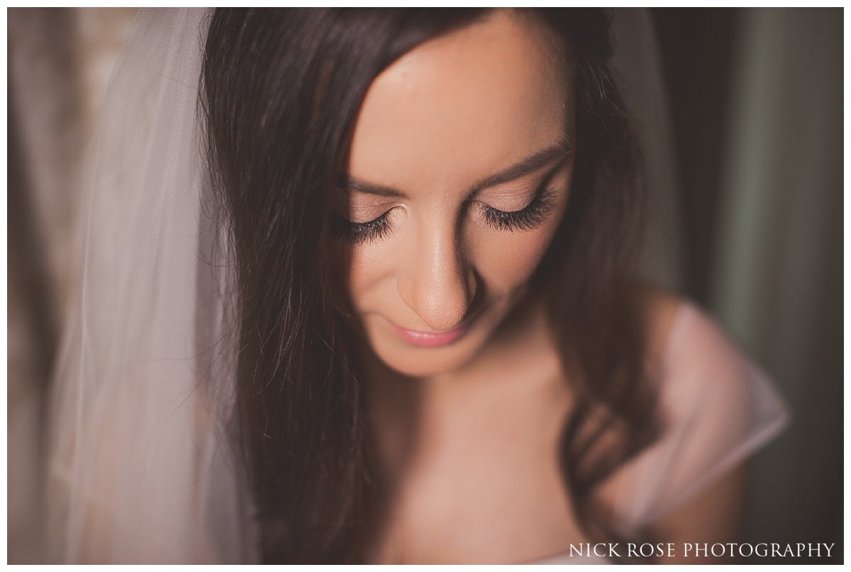 Bridal makeup preparations at The Savoy in the Strand, London, England