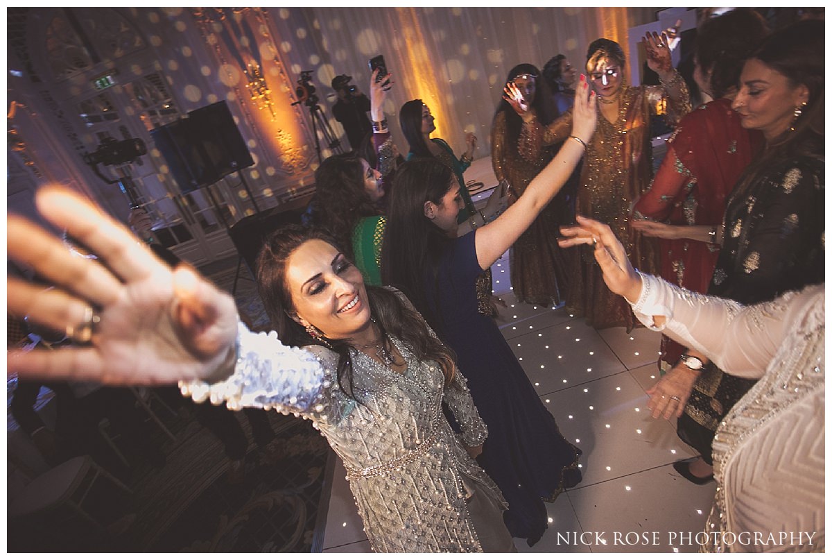 Wedding reception dancing at The Savoy Hotel