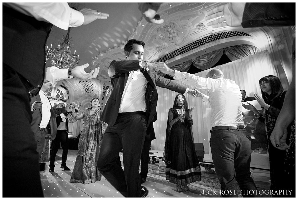 The Savoy reception dancing during a London wedding