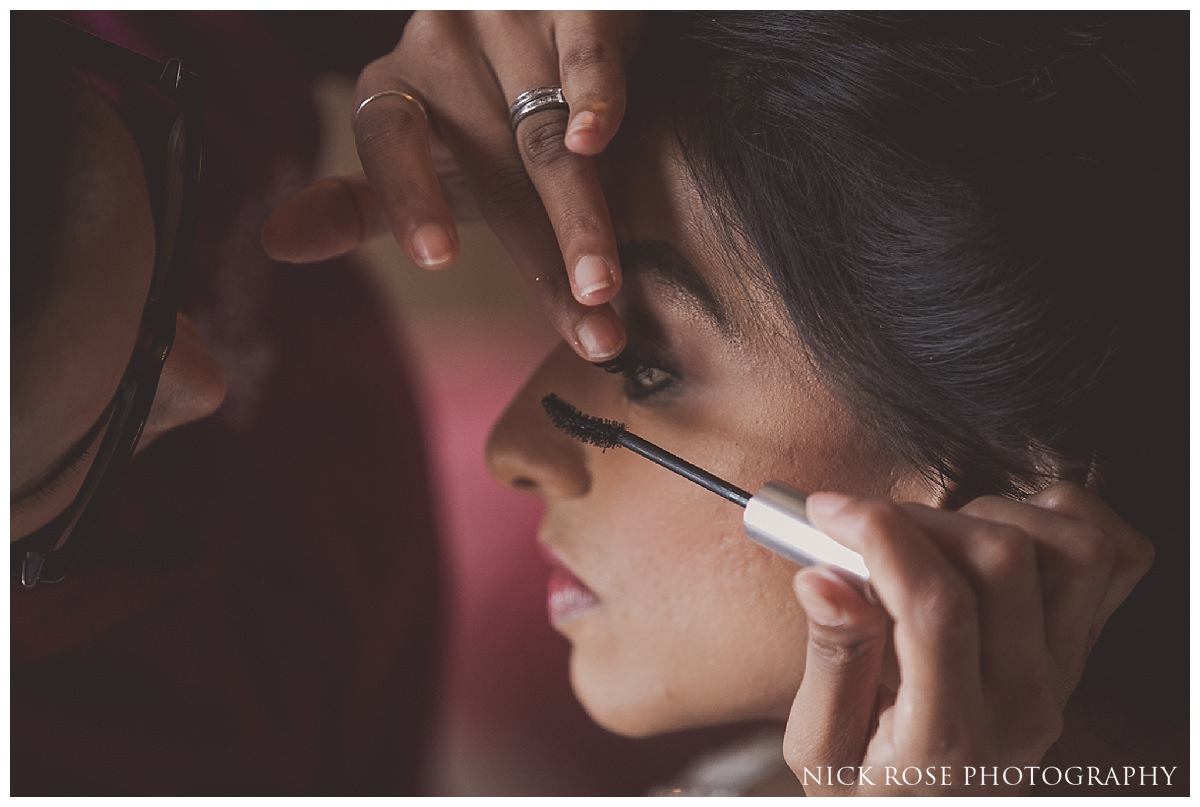  Bridal wedding preparations at the Stoke Park Hotel in Buckinghamshire 
