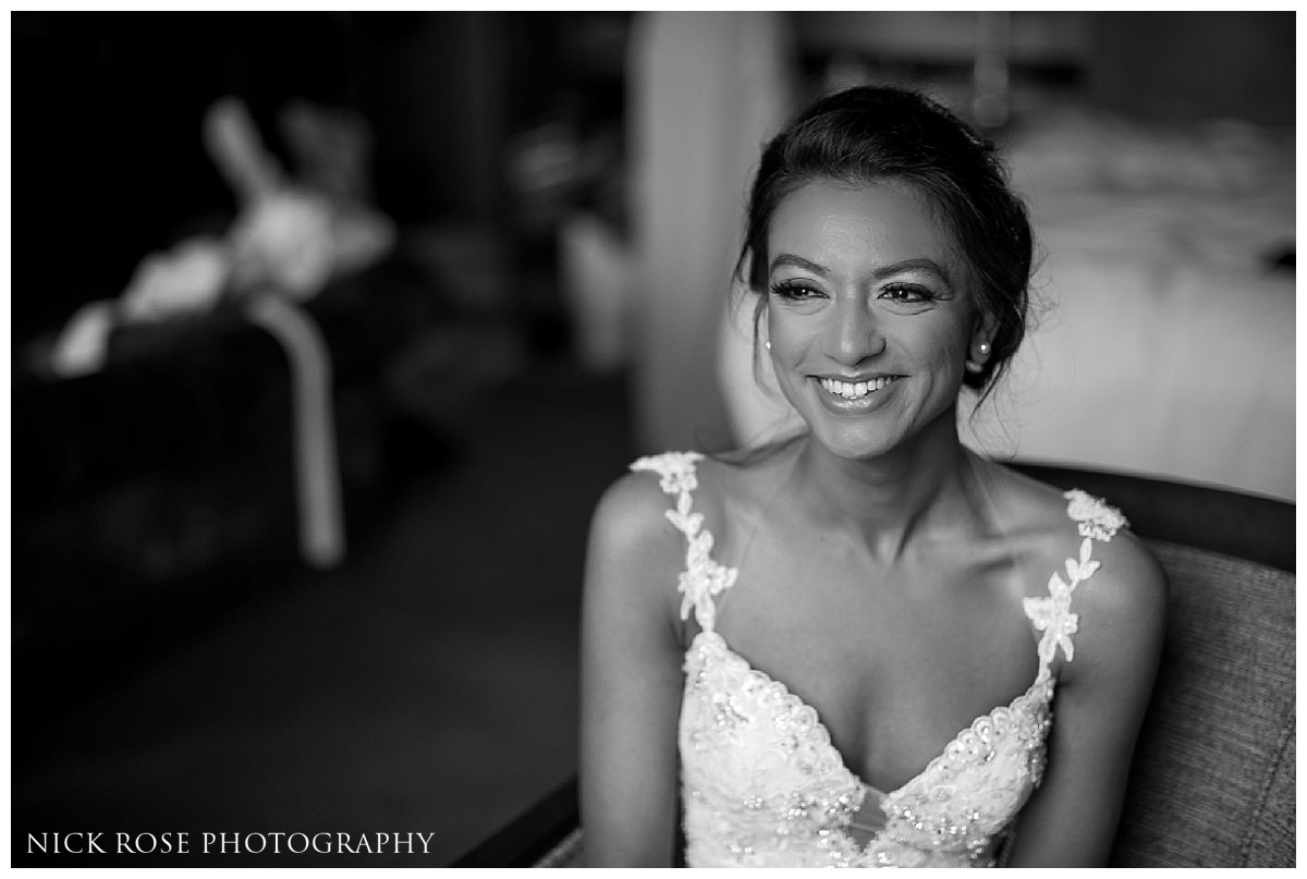  Bridal wedding preparations at the Stoke Park Hotel in Buckinghamshire 