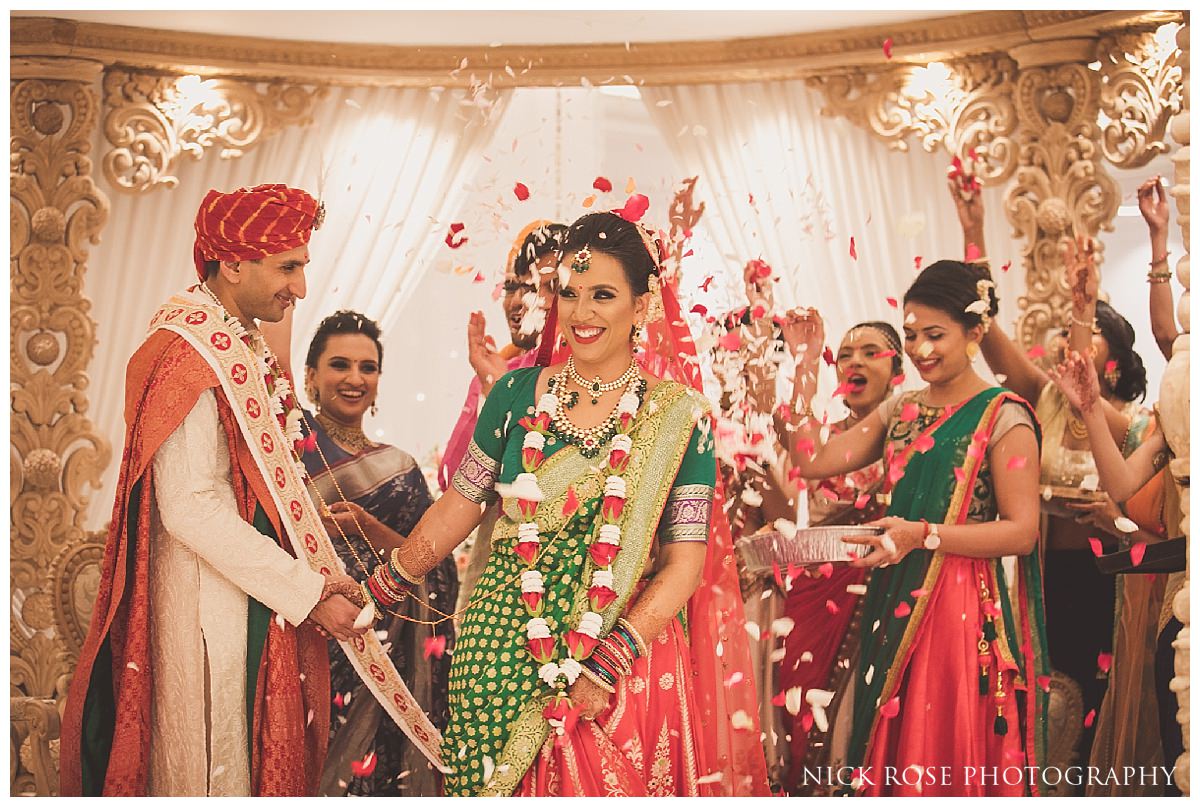 Indian wedding photography in Hertfordshire at the Oshwal Centre