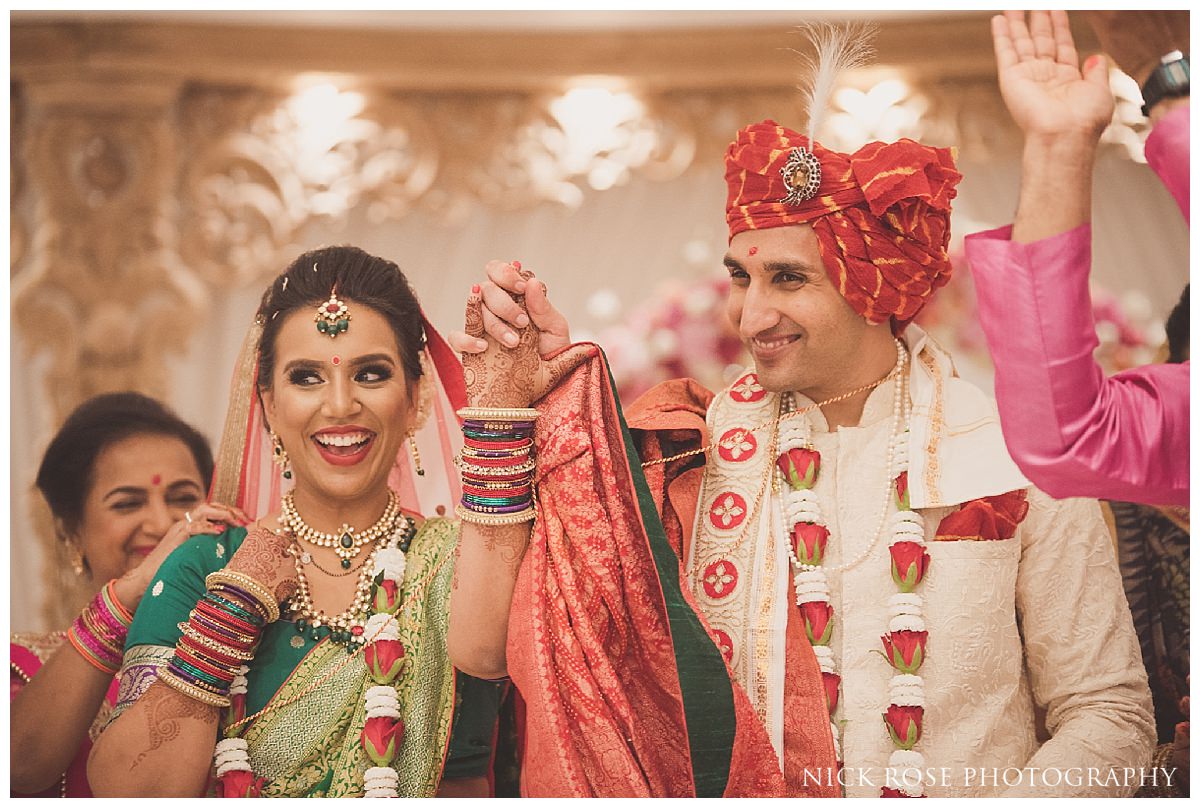 Indian wedding photography in Hertfordshire at the Oshwal Centre