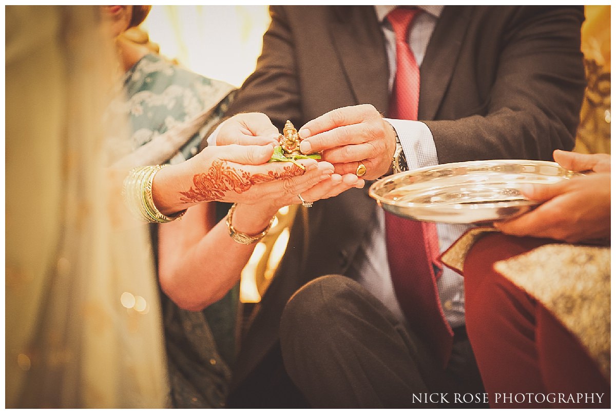  Hindu wedding ceremony at the Savoy Hotel in London 