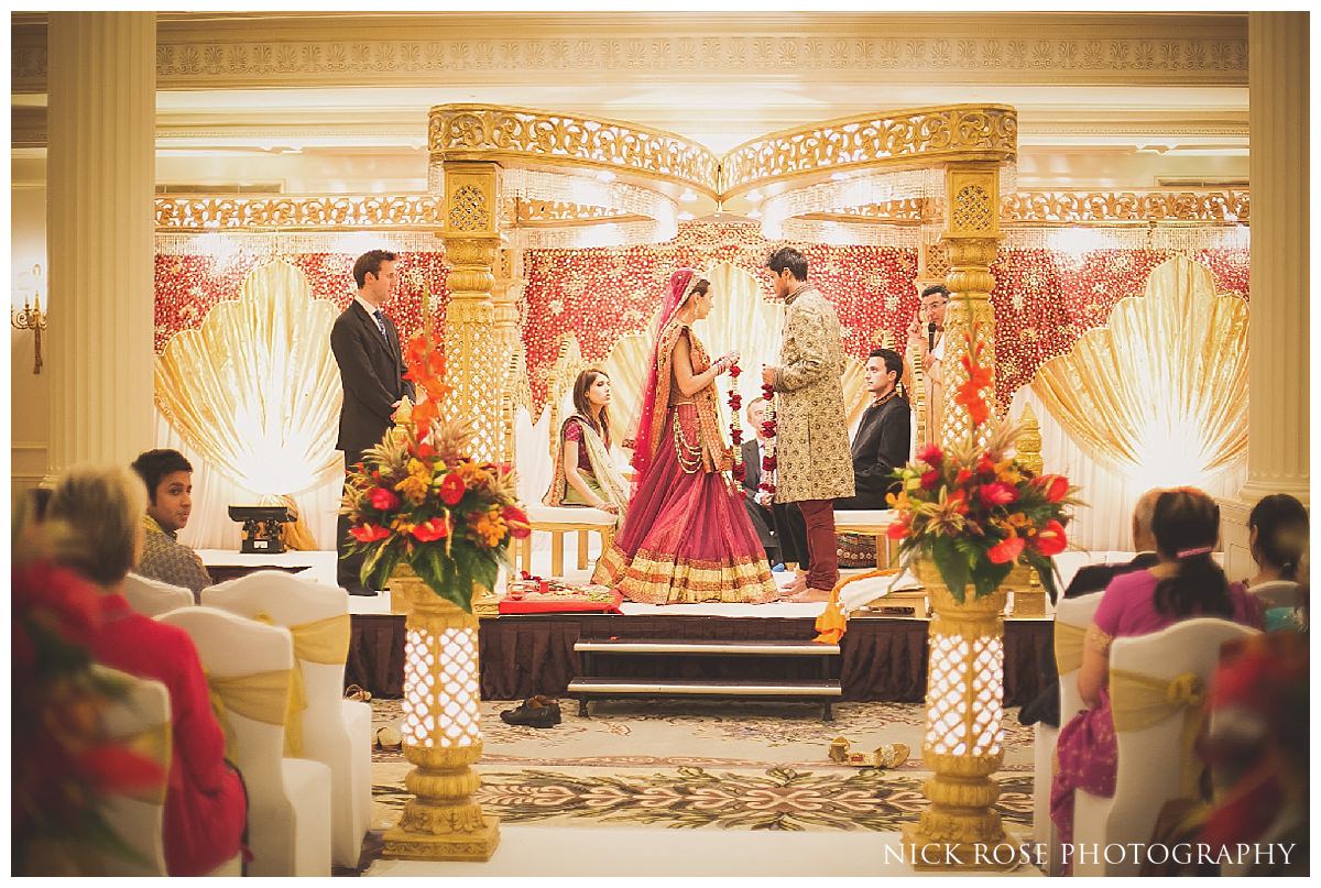  Hindu wedding ceremony at the Savoy Hotel in London 