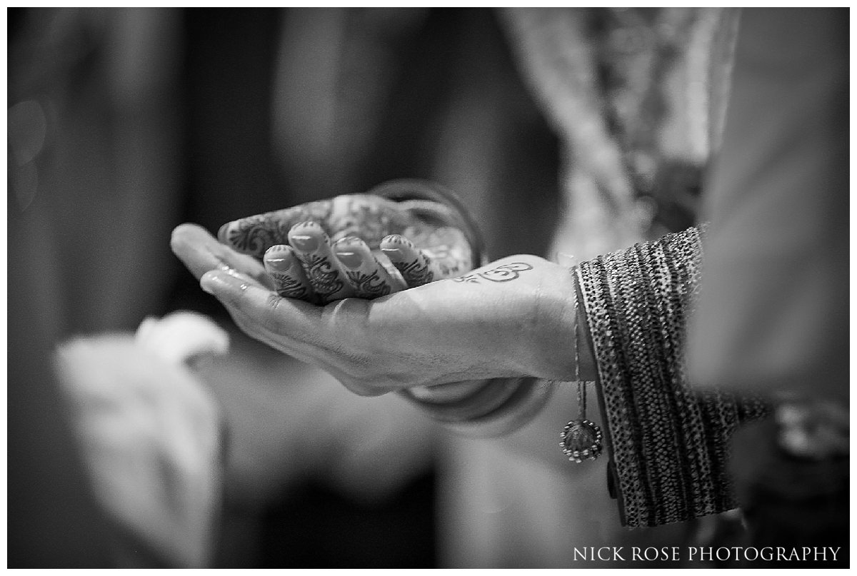 Hindu wedding ceremony at the Savoy Hotel in London