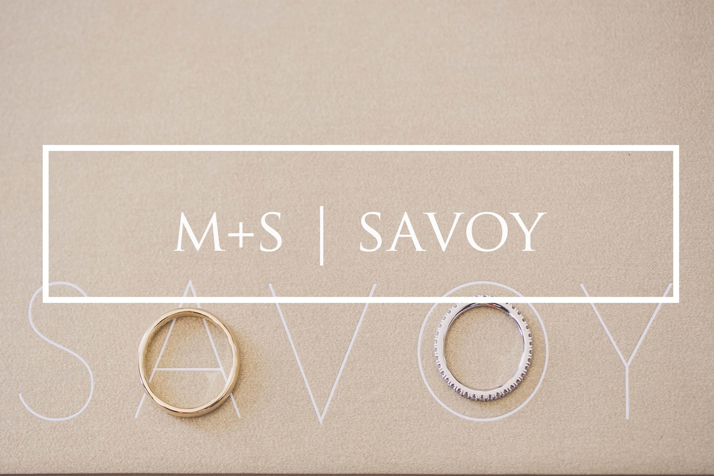 Savoy London Wedding Rings