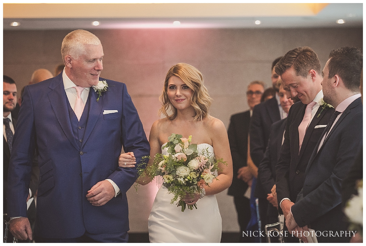  Wedding ceremony at South Place Hotel London 