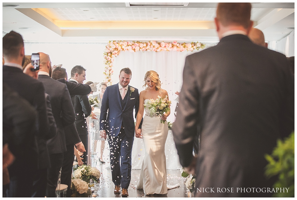 Wedding ceremony at South Place Hotel London
