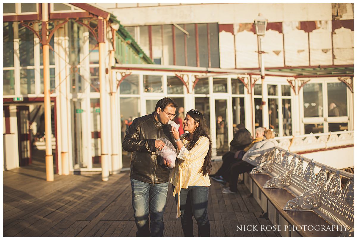 Seaside Pre Wedding Photography in Blackpool England