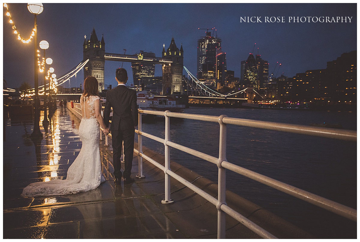 Tower Bridge pre wedding photography at Night