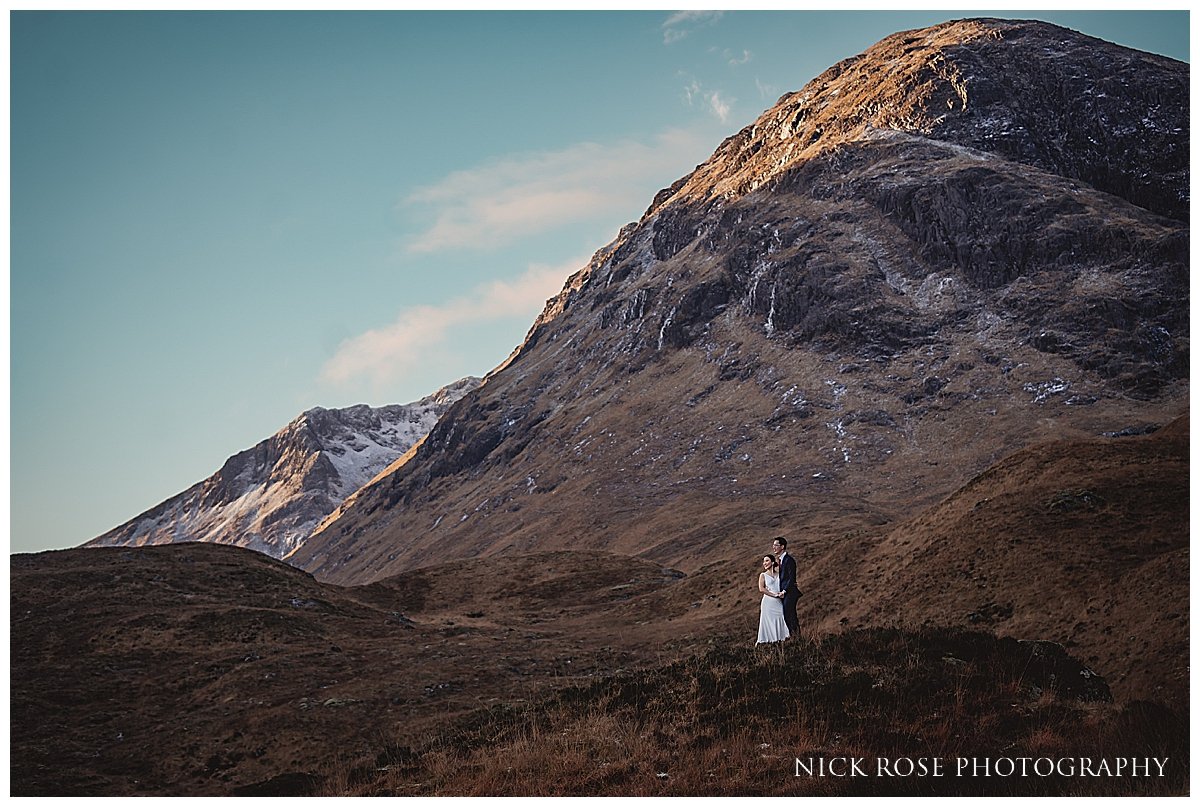  Pre wedding photography session in Glencoe Scotland in the highlands photographed by Nick Rose Photography 