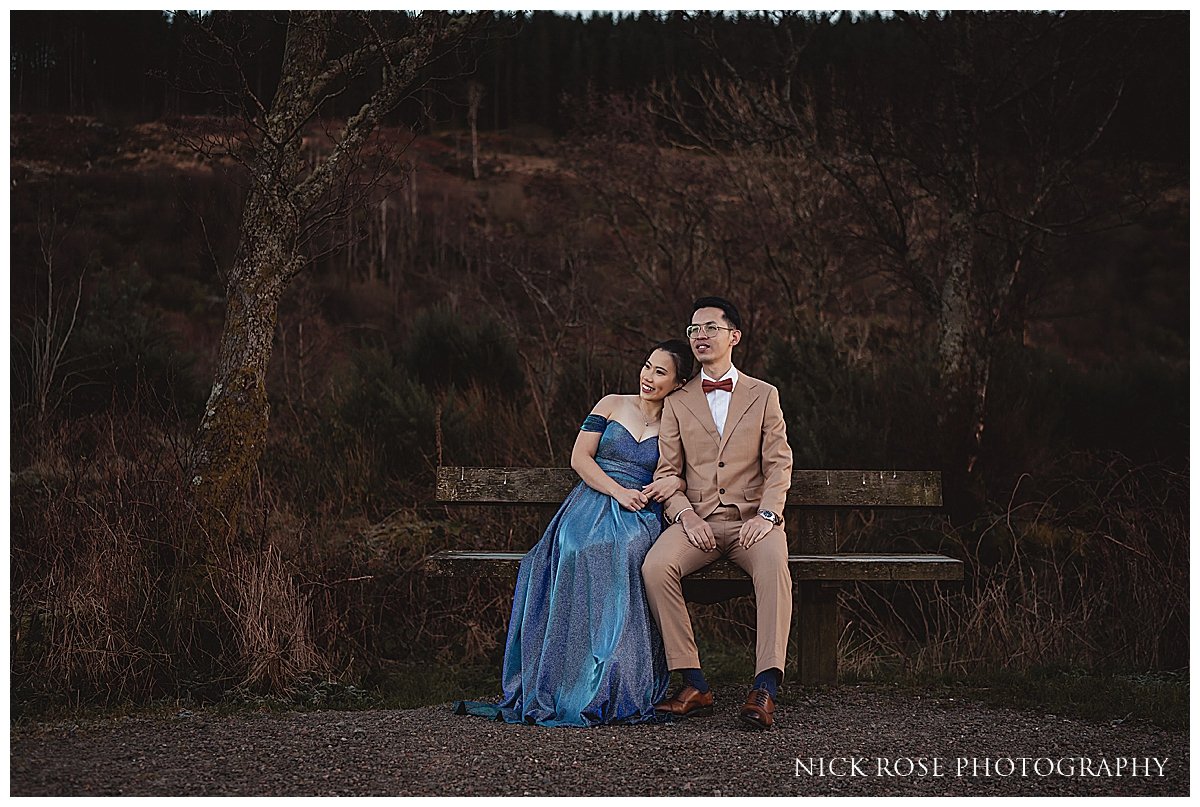  A pre wedding photography shoot in Glencoe and Fort William in Scotland photographed by International and destination wedding photographer Nick Rose 