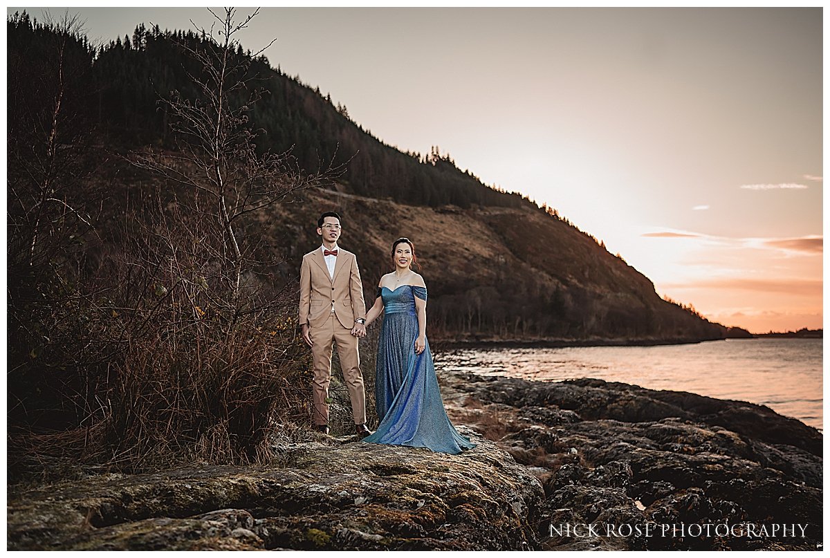  A pre wedding photography shoot in Glencoe and Fort William in Scotland photographed by International and destination wedding photographer Nick Rose 