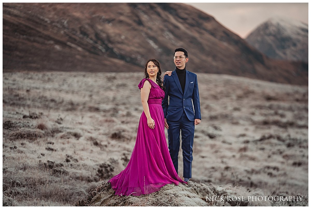  A pre wedding photography shoot in Glencoe and Fort William in Scotland photographed by International and destination wedding photographer Nick Rose 