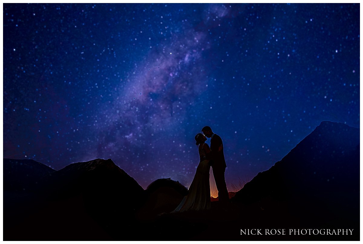  Night pre wedding photography shoot under the stars in Glencoe Scotland photographed by Nick Rose Photography 