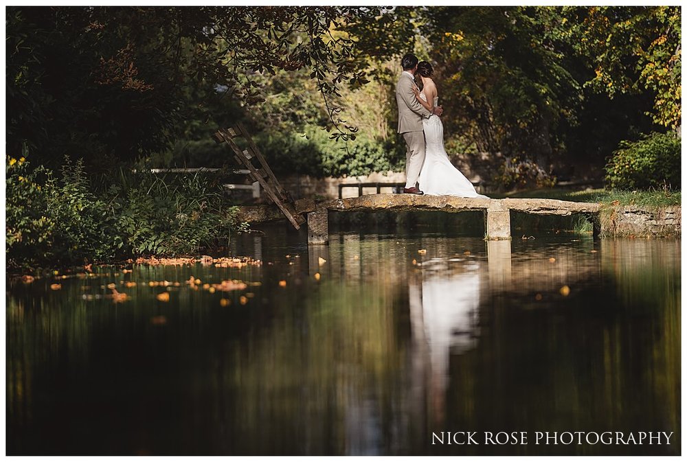  A couple in the Cotswolds for a pre wedding photography session in Bourton-on-the-Water 