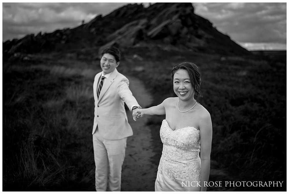  A couple's pre-wedding shoot set against the breathtaking backdrop of the Peak District 