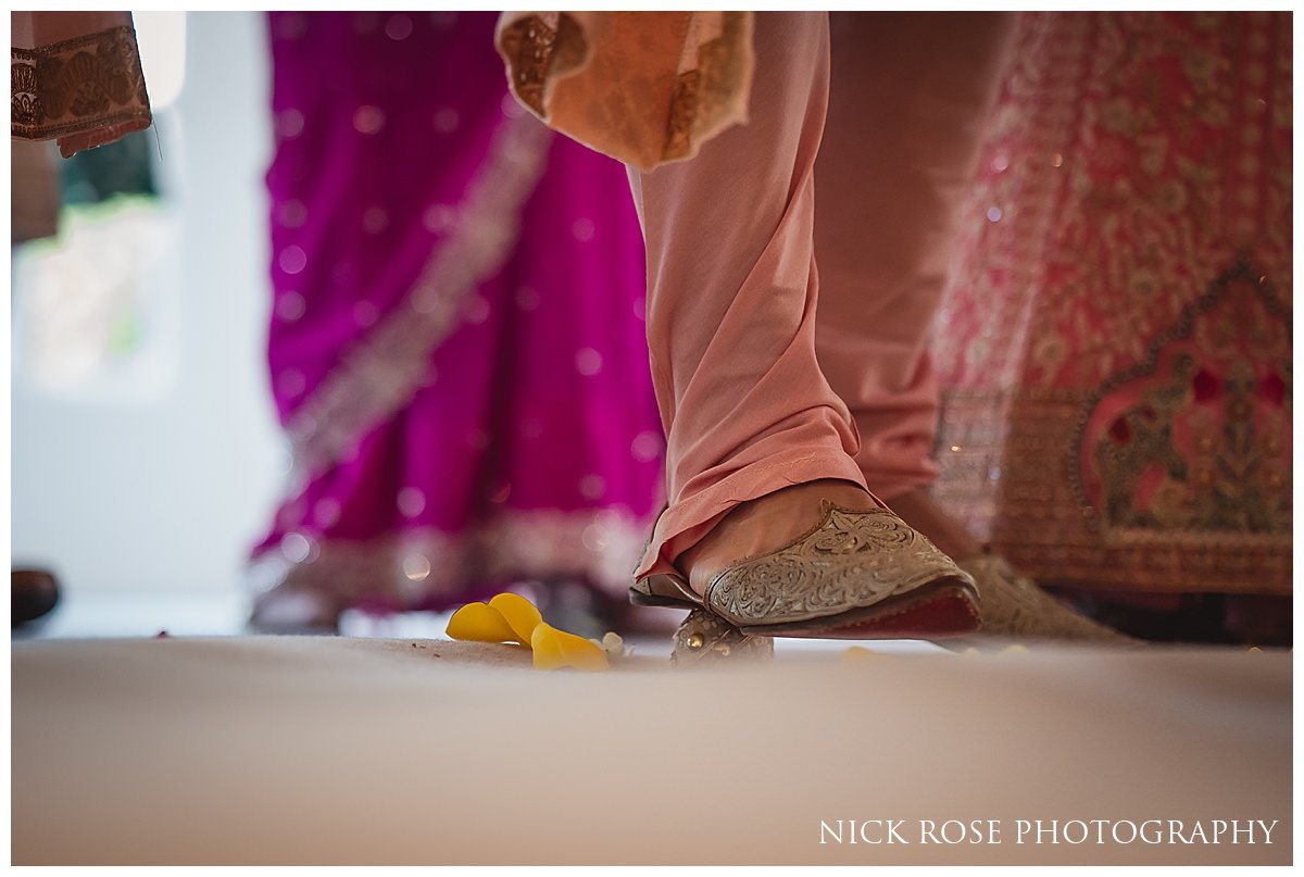  Hindu wedding ceremony in the Garden Room at Hampton Court Palace 