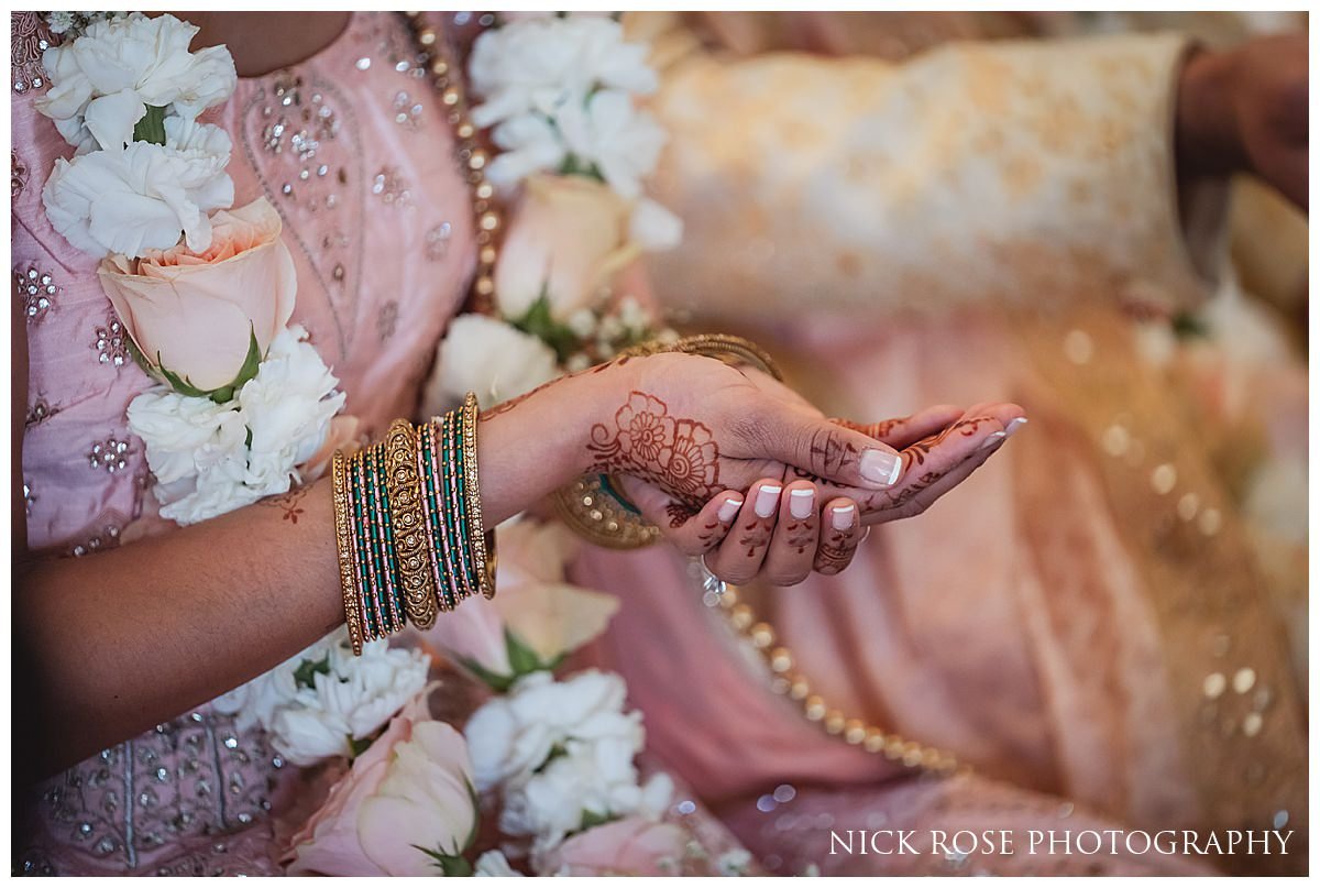  Hindu wedding ceremony in the Garden Room at Hampton Court Palace 