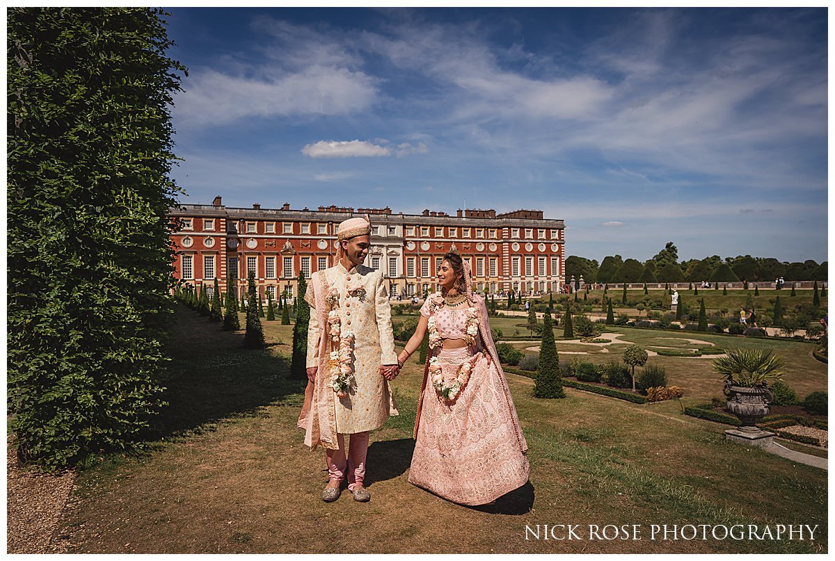  Indian wedding photographs at Hampton Court Palace 