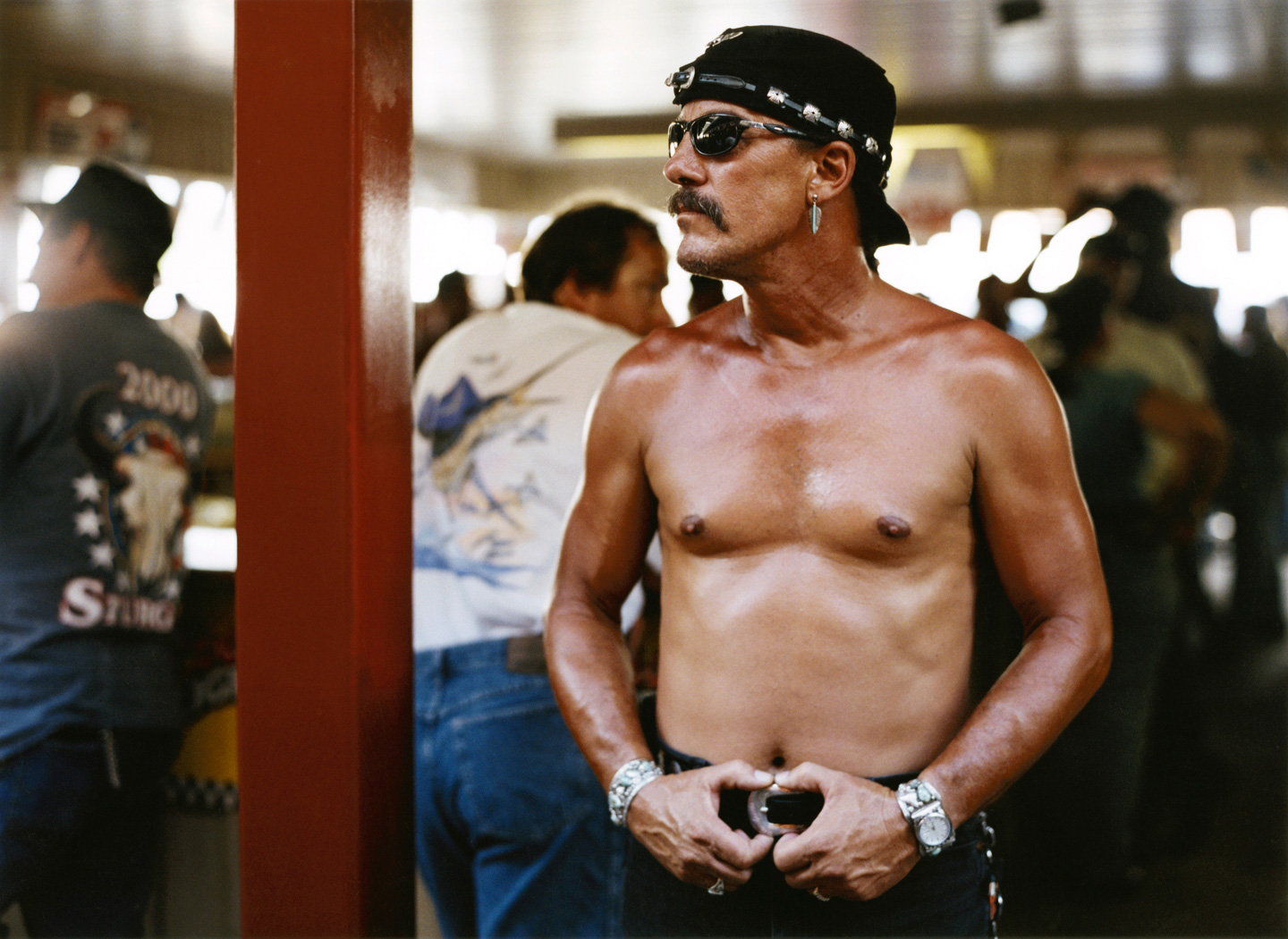 Red and Standing, Sturgis, 2001